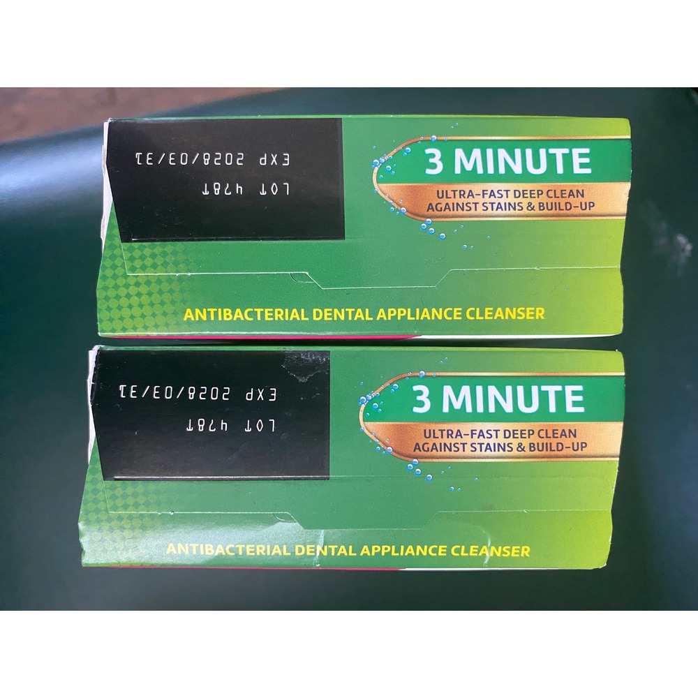 Polident 3 Minute Dental Appliance Cleanser 60ct Mint Fresh New Exp 2028 Bundle - Picture 5 of 6
